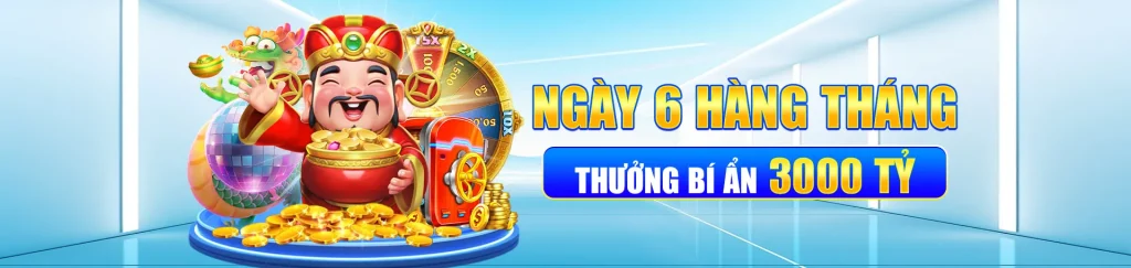 Thưởng bí ẩn ngày 6 hàng tháng trên LC88 app
